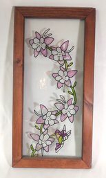 Painted Floral Glass Mural