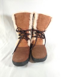 Cloud Nine Genuine Sheepskin Lace Up Boots Size 8