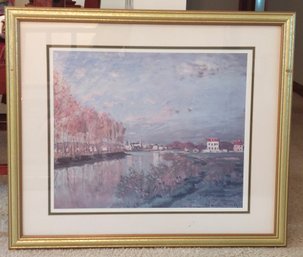 Monet La Seine A Argenteuil Framed Print