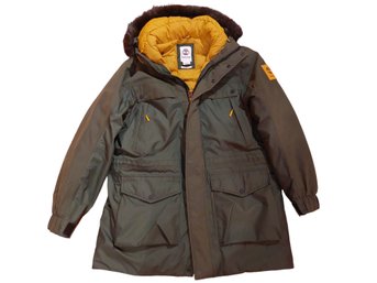 Timberland Men's Green Parka Long Puffer Jacket Size L