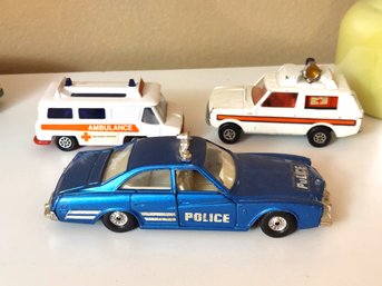 Corgi Toys 416 Buick Regal Police Car Ambulance WhizzWheel Vigilante Range Rover