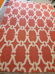 Coral, Ivory Area Rug
