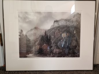 Signed Framed Mountain Woods Photograph