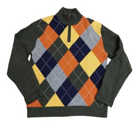 Daniel Cremieux Wool Argyle Sweater