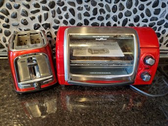 Cherry Red Kitchen Appliances- Hamilton Beach Oster