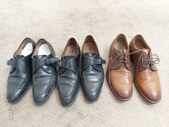 3 Johnston And Murphy Men Dress Shoes 8.5