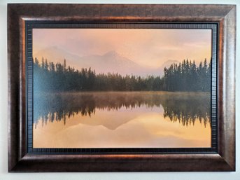 Large Framed Nature Reflection Wall Art