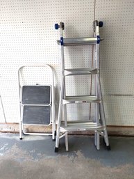 Tricam Step Stool Werner Adjustable Aluminum Ladder 17ft