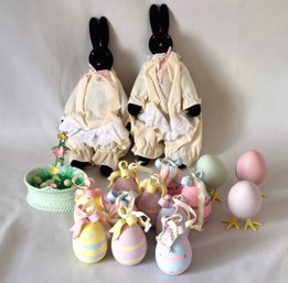 Dept. 56 Black Bunnies Eggs Ceramic Eggs