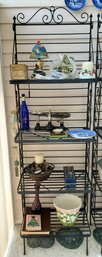 Wrought Iron Shelving Unit- Lot Of Decor #2