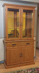 Wood Display Cabinet With Light