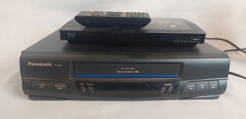 Panasonic VCR Sony Blu Ray Player