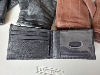 3 Pair XL Leather Gloves 1 Leather Wallet