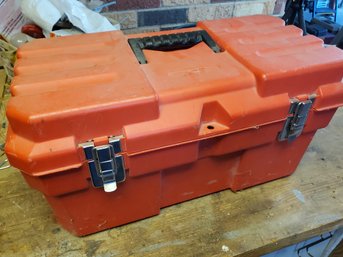 Toolbox Loaded With Tools- Craftsman Robogrip, Pliers, Bits, Lights And More