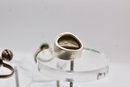 STERLING SILVER RINGS - LOT OF 3 - UNIQUE - ITEM#244 BOX