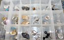 VINTAGE LOT OF MIXED CLIP ON EARRINGS - BEAUTIFUL DESIGNS - ITEM#256 BOX