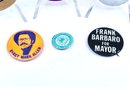 VINTAGE POLITICAL PINS - LOT OF 6 - ASSORTED YEARS - ITEM#623 BOX