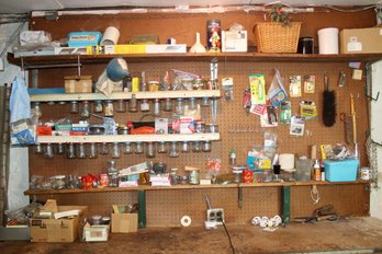 MAN SHED LOT - VINTAGE - SCREWS-NUTS-BOLTS-ELECTRICAL-FIXTURES-BULBS-DRAW CONTENT INCLUDED - ITEM#73 BSMT