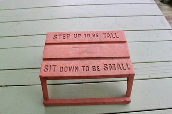 EMPIRE TOYS KIDS LOVE STOOL - STEP UP TO BE TALL/SIT DOWN TO BE SMALL - ITEM#108 YARD