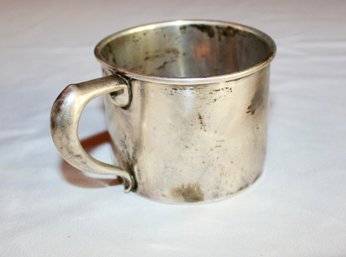 STERLING SILVER CHILDREN'S CUP - MONOGRAM 'LM' - ITEM#145 BOX