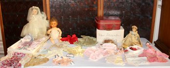 DOLL COLLECTION - VINTAGE - CLOTHES MDME ALEXANDER - BRIDE ALEXANDER- SKATES - BALLERINA SHOES- ITEM#168 LVRM