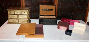 MIXED LOT OF JEWELRY BOXES - ASSORTED SIZES - LOT OF 7 - ITEM#175 RM4