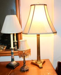 LOT OF TABLE LAMPS (3) - ITEM#187 RM4