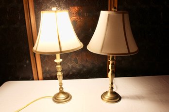 PAIR OF TABLE LAMPS - METAL - ITEM#193 LVRM