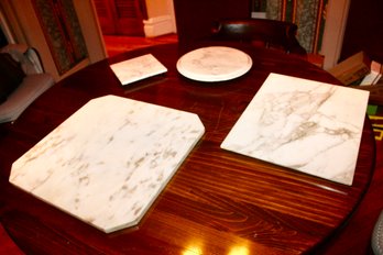 LOT OF MARBLE - ASSORTED SIZED - LAZY SUSAN - ITEM#198 RM2