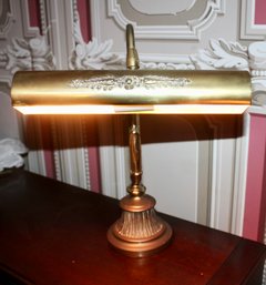 VINTAGE PIANO LAMP - S SHAPED - LEAF DESIGN - VERY HEAVY - ITEM#206 LVRM