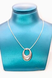 STERLING SILVER NECKLACE W / CHARM - ITEM#235 BOX