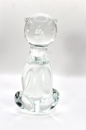 VINTAGE GLASS CAT - ITEM#13 RM1