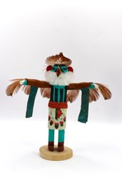 MINI KACHINA DOLL - THE EAGLE - LONG FEATHER ARMS - AMERICAN INDIAN - ITEM#25 RM1