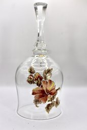 VINTAGE GLASS BELL - FLOWER ACCENT - ITEM#38 RM1