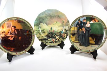 VINTAGE COLLECTOR PLATES - NORMAN ROCKWELL - DUPLESSIS BERTAUX - LIMITED EDITIONS - ITEM#140 DR