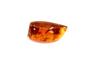 VINTAGE BALTIC AMBER PIN - MADE IN USSR - 1970s - MARKED 7RK - ITEM#214 BOX