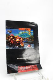 VINTAGE SUPER NINTENDO DONKEY KONG COUNTRY 3 DIXIE KONG'S DOUBLE TROUBLE INSTRUCTION BOOKLET - ITEM#258 RM1