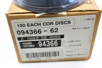 BOXES OF CDRs (300) - LOT OF 3 - NIB - 12/02 - ITEM#447 RM1