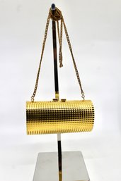 SMALL GOLD CLUTCH WITH GOLD SHOULDER CHAIN - MADE IN CHINA - ITEM#489 RM2