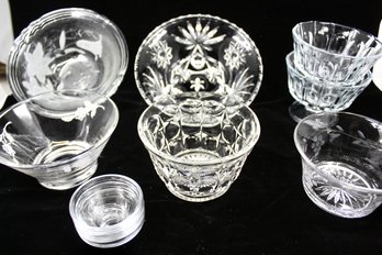 VINTAGE MIXED GLASS LOT OF 10 - ASSORTED SIZES - ITEM#522 RM2