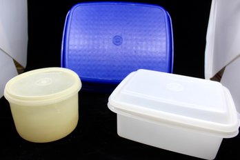 VINTAGE AND NEW TUPPERWARE - LOT OF 3 - ITEM#524 RM2
