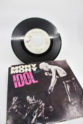 BILLY IDOL 'MONY MONY LIVE' 45 RECORD - 1987 - HAS COVER - ITEM#696 RM1