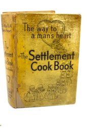 VINTAGE-THE WAY TO A MAN'S HEART-THE SETTLEMENT COOK BOOK - MRS. SIMON KANDER - 1940 - ITEM#738 RM3