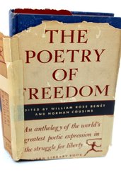 VINTAGE-THE POETRY OF FREEDOM - EDITED BY WILLIAM ROSE BENET/NORMAN COUSINS - 1948 - ITEM#754 RM3