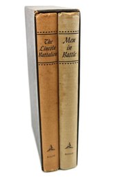 VINTAGE-THE LINCOLN BATTALION & MEN IN BATTLE - EDWIN ROLFE - 1939 - SET OF 2 - ITEM#787 RM3