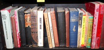 ANTIQUE AND VINTAGE - MIXED LOT OF BOOKS - ASSORTED GENRES - ASSORTED CONDITIONS - ITEM#810 BSMT