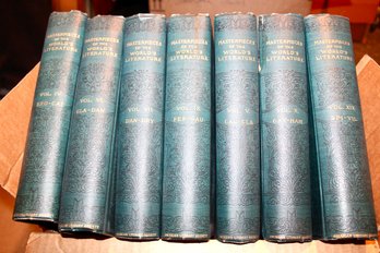 ANTIQUE - MASTERPIECES OF WORLD HISTORY FEW VOLUMES - LOT OF 8 - ITEM#834 BSMT