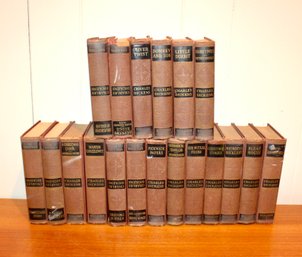 ANTIQUE - CHARLES DICKENS SET OF BOOKS - LOT OF 19 - ASSORTED CONDITION - ITEM#836 BSMT