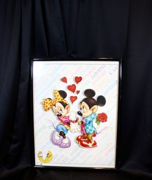 MINNIE & MICKEY POSTER - WALT DISNEY CO. - SOLD ON AUCTION ONLINE FOR OVER $1600 - ITEM#867 BSMT