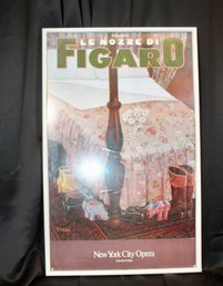 VINTAGE ARTWORK - MOZART'S LE NOZZE DI FIGARO - NYC OPERA - LINCOLN CENTER - R. HESS - ITEM#900 BSMT
